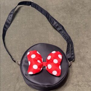Black and Red Polka Dot Bow Bag